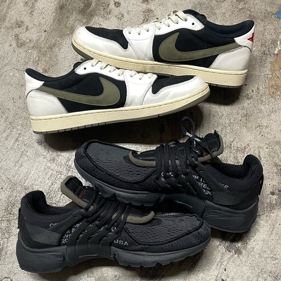 UA Nike x Travis Scott Air Jordan 1 Low OG / Nike x Off-White Air Presto BUNDLE - Picture 2 of 8